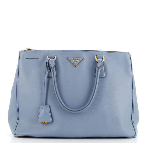 Prada Double Zip Lux Tote Saffiano #176955P79B - Picture 1 of 9